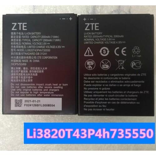 New Original ZTE 2060mAh Li3820T43P4h735550 Battery