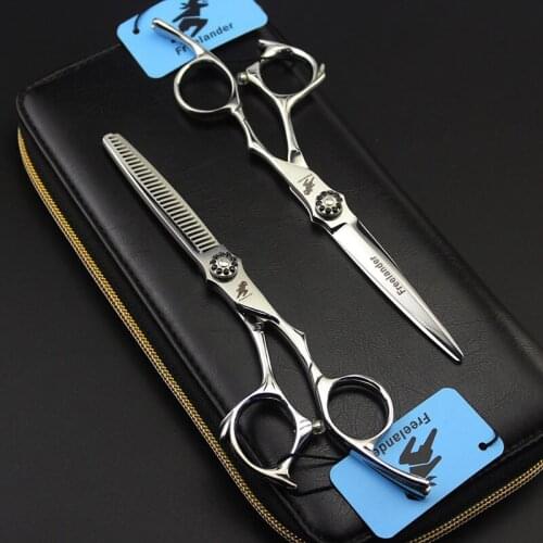 6 Inch Professional Hairdressers Scissors Stainless Steel Hair Cutting Thinning Scissors Set Barber Supply Professional Scissor