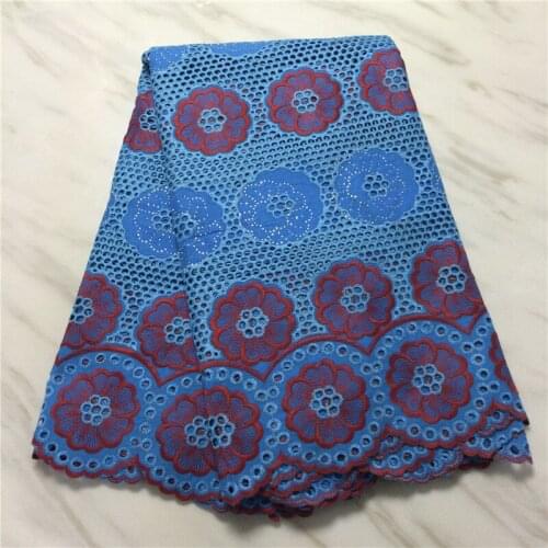 Net cotton Nigerian lace fabric high quality lace 2021 swiss voile lace fabric embroidered african dry lace for wedding PL4678