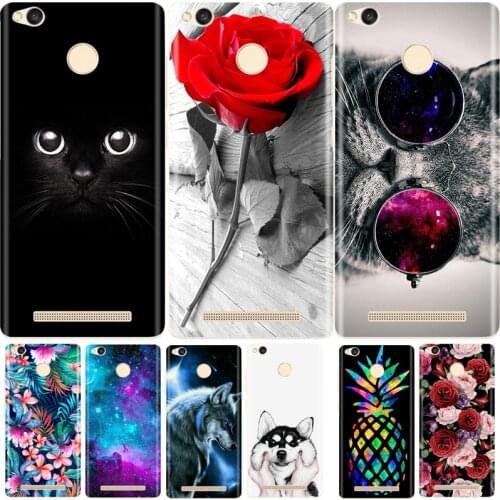 Silicone Case For Xiaomi Redmi 3S Soft TPU Cute Phone Case For Xiaomi Redmi 3S Cover Case For Redmi 3 S Full Bumper Funda Coque