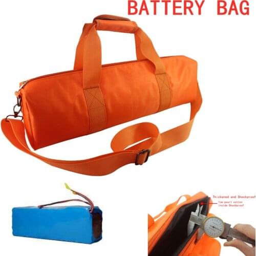 Lithium Battery Bag Waterproof Shockproof With Shoulder Strap Storage Handbag for Special Battery 18650 Cell Pack 46x8x12cm
