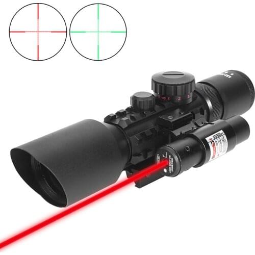 Tactical 3-10x42EG M9 Compact Hunting Glass Reticle Scope Red Illuminated Optical Sighting Gun Tactical Hunting Rifle Scope