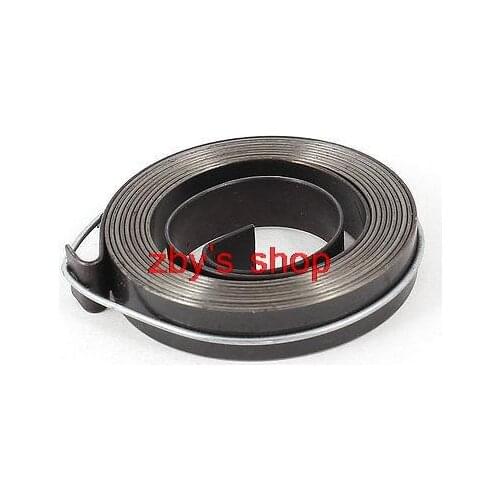 Dark Gray Metal Drill Press Quill Feed Return Coil Spring 10mm Width 0.8mm Thickness 54mm OD 60mm OD with Hook