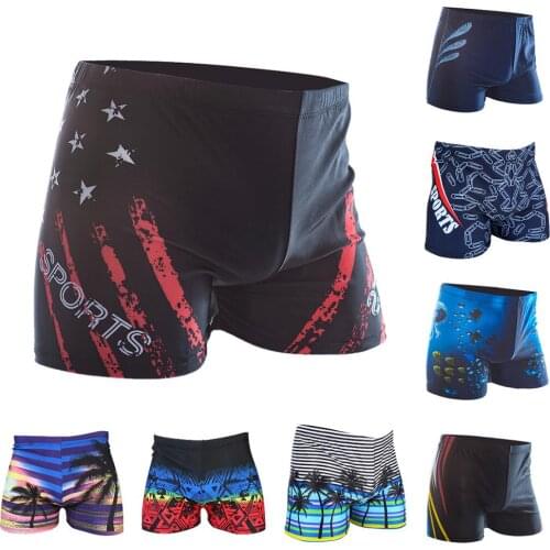 Hot 2020 Beach Men Boxer Shorts Mens Cartoon Underwear Male Boxers Homme Breathable Swimming Shorts Print Men Underpants