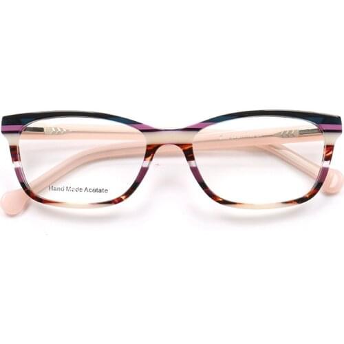 Hand made Acetate Glasses Frame Women Butterfly Cat Eye Eyeglass Frame Female Myopia Optical Glasses Frame Top Quality sqB002