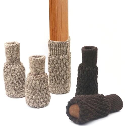 1PCS Knitted Chair Leg Socks Furniture Table Feet Leg Floor Protectors Covers Floor Protection Pads Moving Noise Reduction