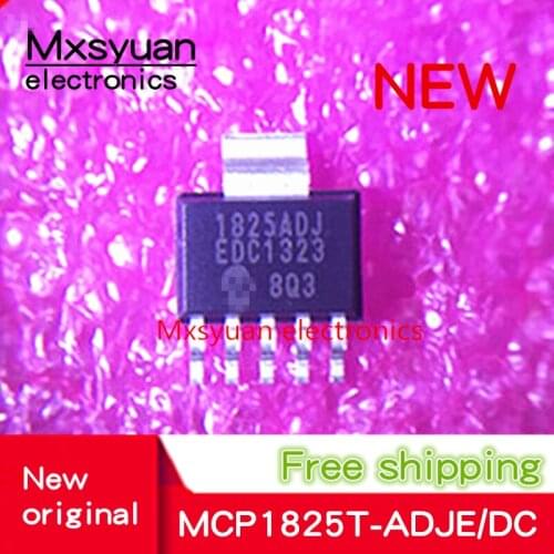 10pcs~50pcs/LOT MCP1825T-ADJE/DC MCP1825T-ADJE 1825ADJ SOT223-5 New Original