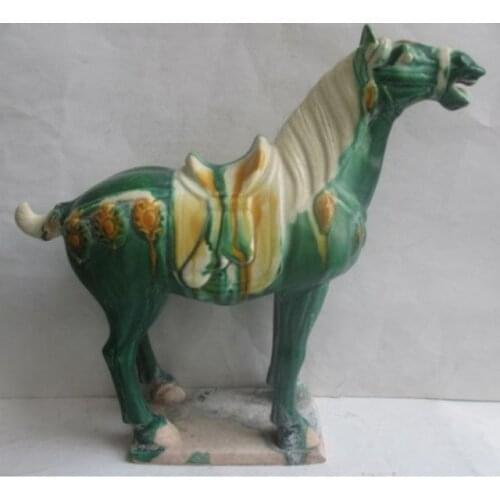 11.82 inch/ Tang sancai ceramics collection horses in ancient China/1