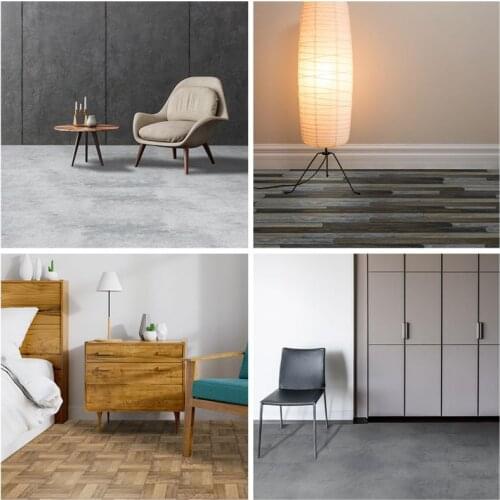 2M/Roll Imitation Wood Grain Floor Sticker PVC Waterproof Self-adhesive Tile Stickers Home Decor For Kitchen Bathroom Wallpaper