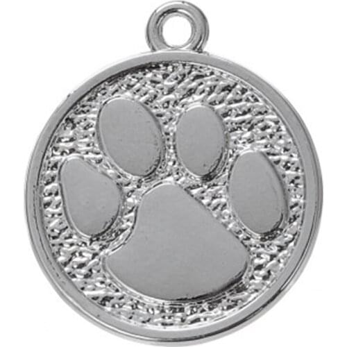 2021 paw print disc animal charms for jewelry making charms in charms