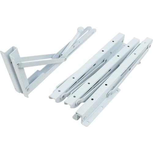 4pcs Wall Mount Right Angle Store Shop Projector Foldable Shelf Bracket 12" x 5" LXM