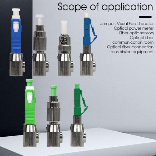 Free shipping SC Male to LC Female Optical Power Meter Visual Fault Locator Fiber Optic Hybrid Adapter simplex Single mode Optic