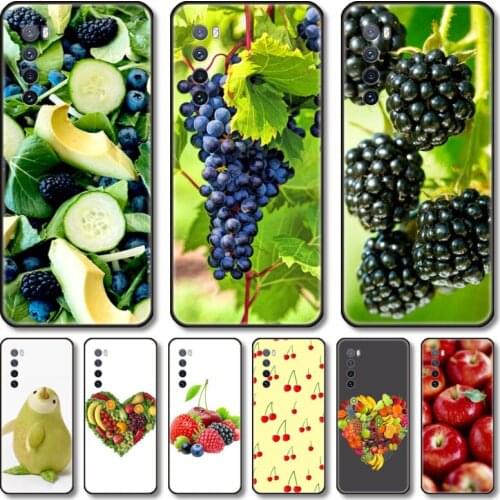 Delicious fruit Phone Case For Huawei Nova 2 3 4 5 6 7 8 SE i E Pro Lite black cell shell