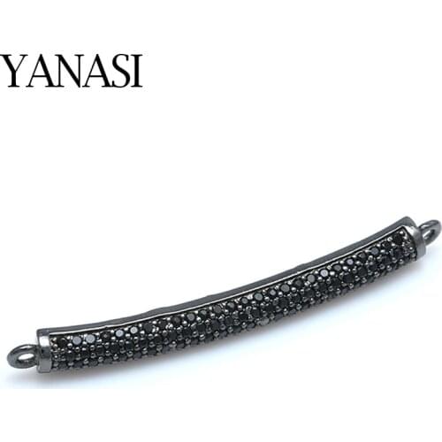 DIY Handmade Long Black Connector Charms Accessories for Jewelry Bracelets Making Findings Jewelry Supplies Findings