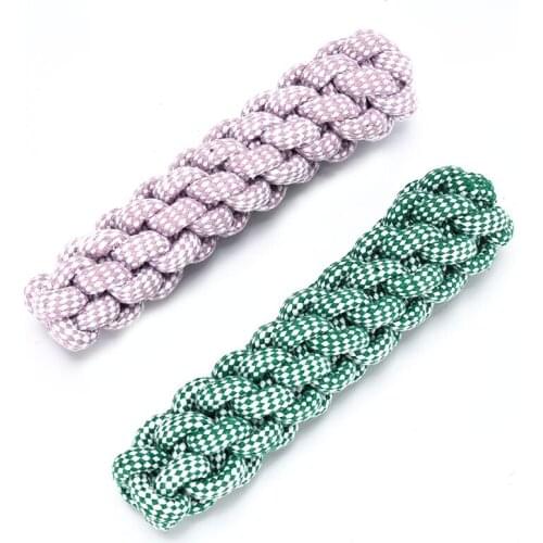 HACHIKITTY Dog Chew High-Quality Cotton Rope Toys 2PCS Of Twist Shape For Small Medium Aggressive Chewers Biting XF0015