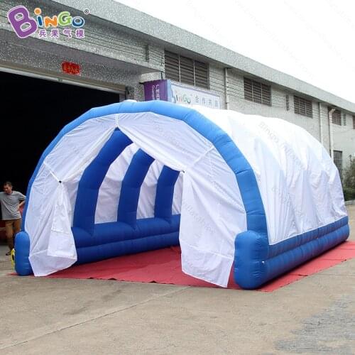 Customized 6X4X3.5 Meters Inflatable Blue And White Tunnel Tent For Outdoor - BG-T0115