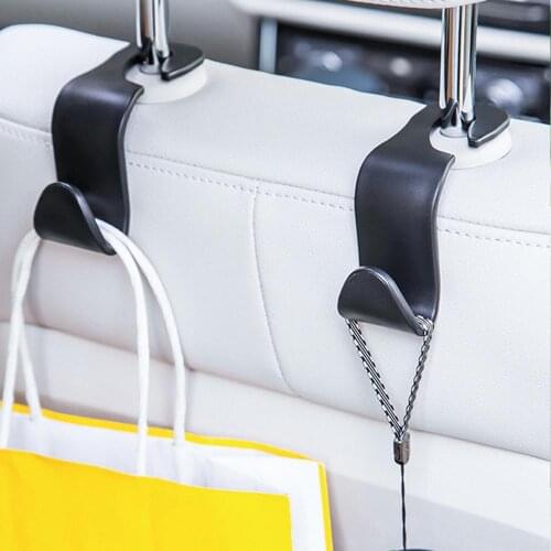 Creative Car Seat Back Hooks Hanger Organizer Universal Headrest Mount Storage Hook House Storage Simple Styling Car Coat Hook