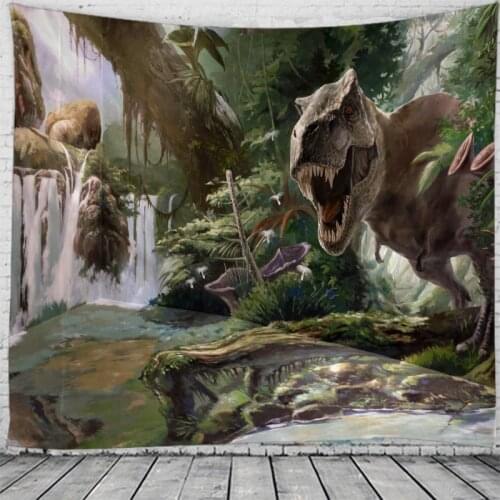 Creative 3D Dinosaur Jurassic Park Tapestry Wall Hanging Bed Spread Beach Towel Table Cloth Yoga Mat 250CM*180CM Large Size