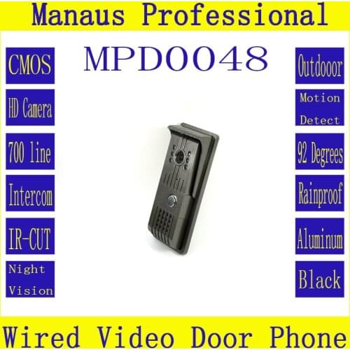 Hot Selling Wired Video Doorphone Outdoor Monitor Intercom Smart Door Lock HD IR Camera Home Security Access control System D48a