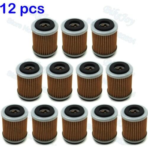 12pcs/pack Oil Filter For Yamaha YFM400FW KODIAK 350FW Big Bear 350X Warrior 350FX Wolverine ATV