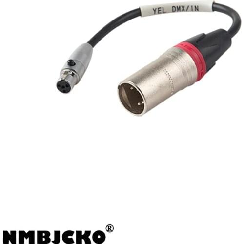 NMBJCKO 4Pin mini xlr female connector to 5pin xlr male connector audio assembled cables