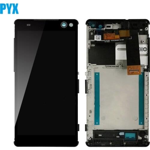 Original lcd For Sony Xperia C5 Ultra LCD Display Touch Screen Digitizer Assembly With Frame Free Shipping