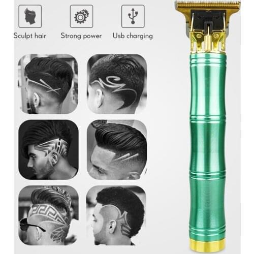 Professional Hair Clippers Barber Haircut Sculpture Cutter Head Rechargeable Razor Trimmer Adjustable Cordless Edge for Men 45G