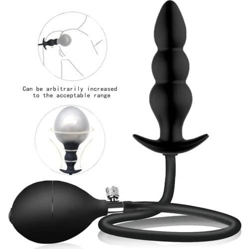 Expandable Anal Plugs Anal Plug Sex Toys Vestibular Inflatable Anal Dilator Masturbator Sex Toy for Male and Female Anal Plugs