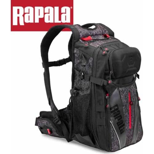 RAPALA Fishing Bag 25L Bag & Detachable Belt Fishing Backpack 40cm*32cm*20cm Fishing Tackle Bag Multifunctional outdoor backpack
