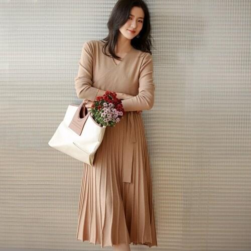 Модные трикотажные платья Saison de Papillon China At AliExpress