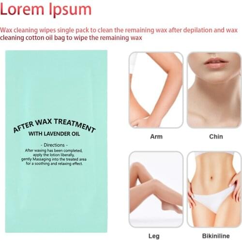 Wax Removal Wipe Individually Wrapped Wet Tissue Moisten Wax Oil Cleaning Towelette Wax Strips For Hair Removal Tools
