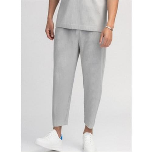 Miyake Fold Life Harem Pants Mens Loose HP Series All-match Pants Casual Mens Bloomers Sports Men