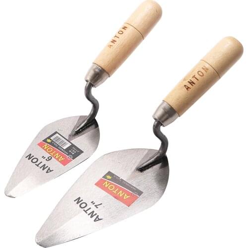 50# Carbon Steel Trowel Garden Floor Road Concrete Stepping Driveway DIY Pavement Brick Trowel With Cement And Mortar 6/7 Inch