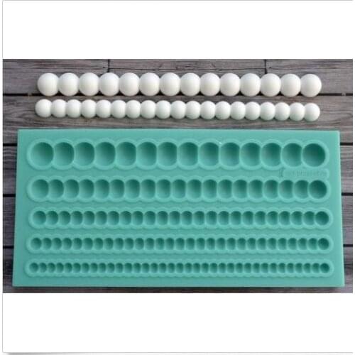 Silicone pearls wedding christmas fondant cake decoration mold diy chocolate mold