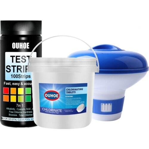 300Pcs/Set Pool Cleaning Effervescent Chlorine Tablet Home Use Cleaning Swimming pool Effervescent Tablets Sanitizing Tablets