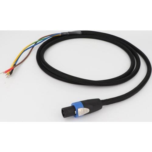 High Quality 3 Wire Sub Speaker Cable 3PIN Male XLR to Spade end Sub cable