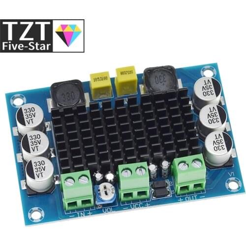 TZT TPA3116 D2 TPA3116DA DC 12V 24V 100W Mono Channel Digital Power Audio Amplifier Board TPA3116D2 Large Capacity Board