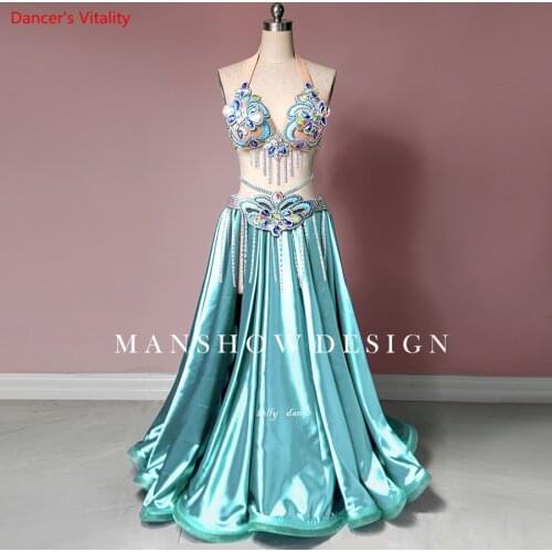 New Belly Dance Costume Womens New Suit Sexy Models Large Swing Skirt Competition Costume High-end Custom