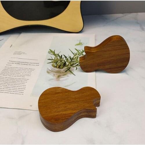 1pc wooden Guitar Picks Iron Pick Box Holder Collector for Guitar Accessories & Parts guitar tool