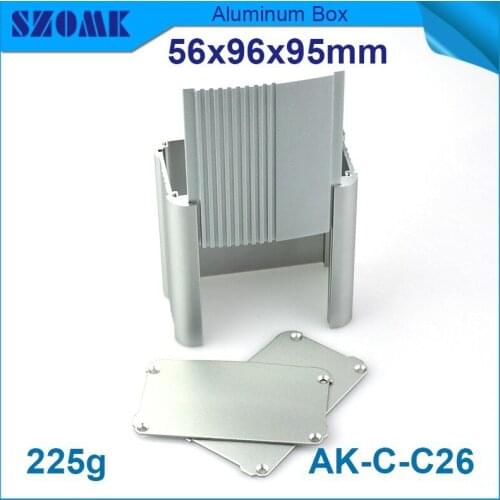 1 piece Grey color aluminium project box which pcb size 49x91mm diy aluminum enclosure high quality and nice suface looking