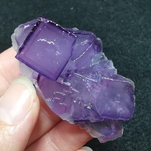 41.2gNatural purple fluorite teaching specimen healing energy QUARTZ GEM home decoration original stone collection ornament