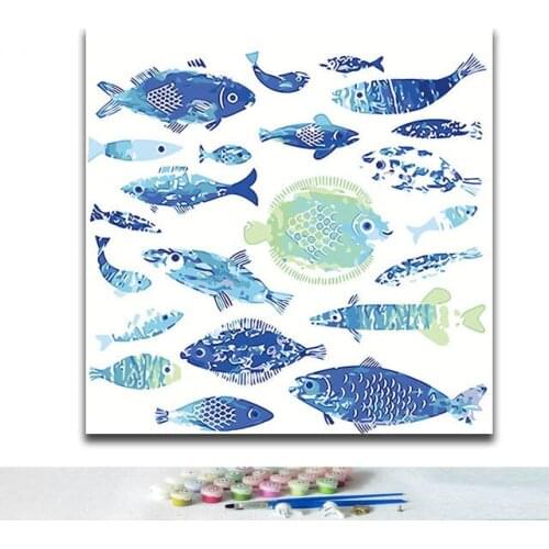 5d Diy Digital Painting By Numbers Acrylic Paint Abstract Modern Wall Art Canvas For Home Decor