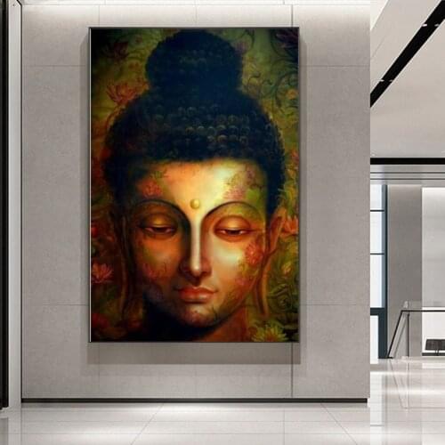 Buddha Abstract Wall Art Prints Canvas Modern Pop Street Wall Graffiti Canvas Buddha Painting Buddhism Pictures Home Decoration