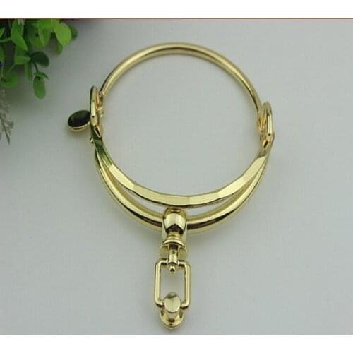 10pcs/lot Luggage hardware accessories DIY bag accessories Light gold bag Hold metal arm in arm handle