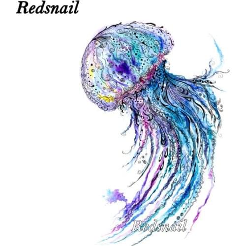 Watercolor Jellyfish Diamond Embroidery animal Full Square Diamond Painting mosaic kit 5D DIY Cross Stitch Rhinestone EE762