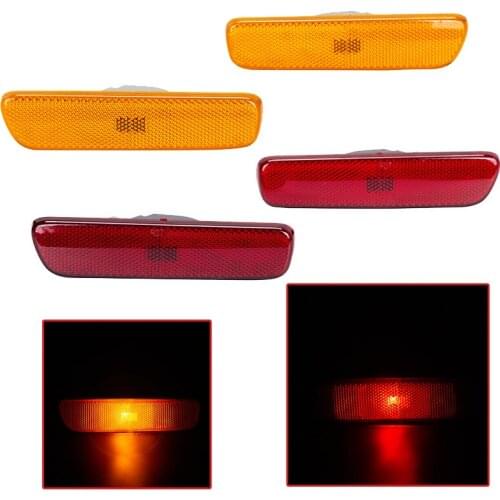 Car Side Marker Light Front/Rear Bumper Turn Signal Lamp Red/Yellow Corner Light For Lexus RX300 1999-2003 2002 2001