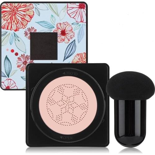 BB Air Cushion Foundation Mushroom Head CC Cream Concealer Whitening Makeup Cosmetic Waterproof Brighten Face Base Tone