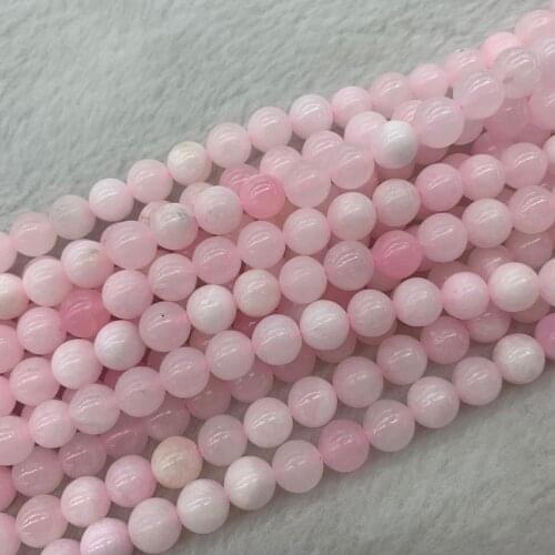 Natural pink calcite / selenite stone beads natural gemstone beads DIY loose beads for jewelry making strand 15" wholesale
