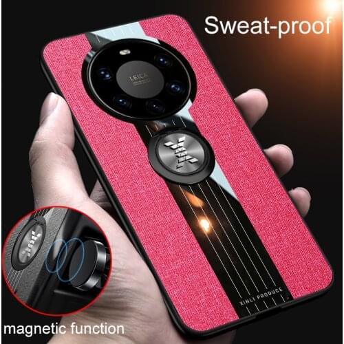 For Huawei Mate 40 Pro Plus Case TPU Leather Ring Magnetic Car Hold Soft Bumper Cover for Huawei Mate 40 Pro+ Phone Cases