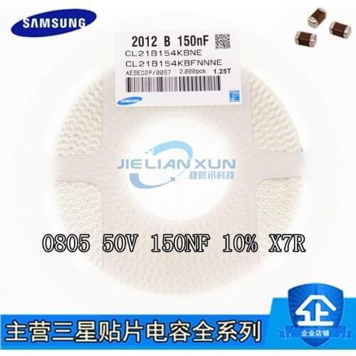 CL21B154KBFNNNG CL21B154KBFNNNE CL21B154KBFNFNE CL21B154KAFNNWG CL21B154KAFNNNG CL21B154KAFNNNE 0805 150nF 25V 50V X7R ±10% MLCC